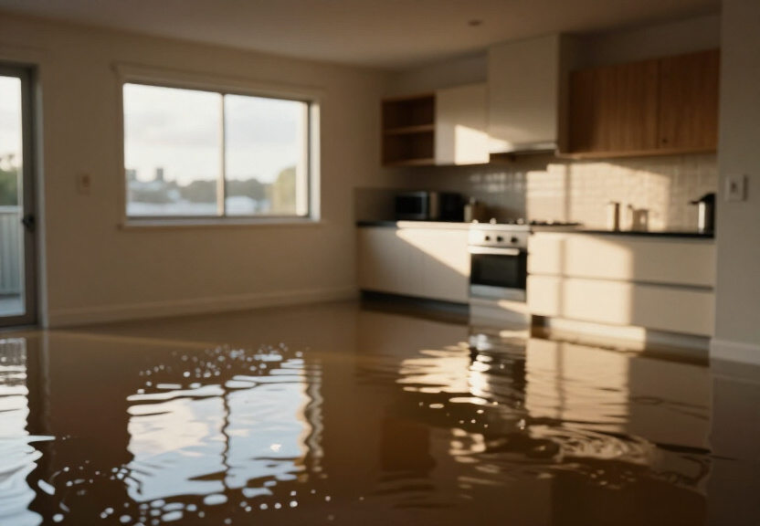 Flooded basement in Kyeemagh before restoration